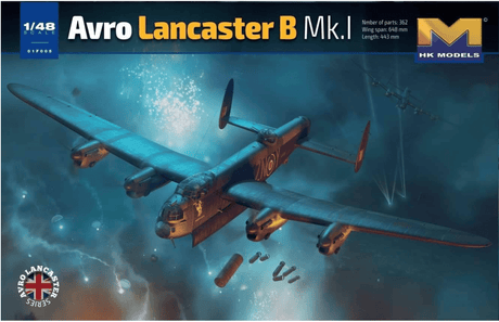 Hong Kong Models 1/48 Avro Lancaster B MK.1 Plastic Model Kit - Hobbytech Toys