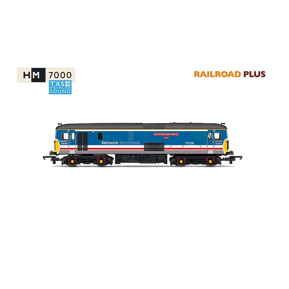 Hornby OO Scale GBRF Network SE Class 73 73128 KESR RailRoad Plus w/Sound [R30432TXS]