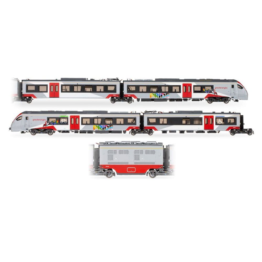 Hornby OO Scale Greater Anglia - Class 755-4 'FLIRT' Pride Livery 4 Pack [R30446]