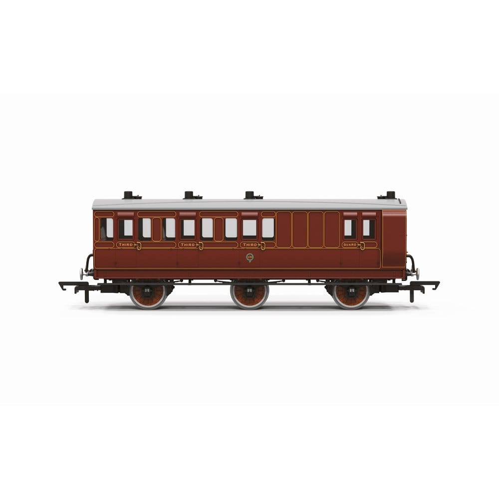Hornby OO Scale LB&SCR 6 wheel Brake third class coach 106 [R40540]