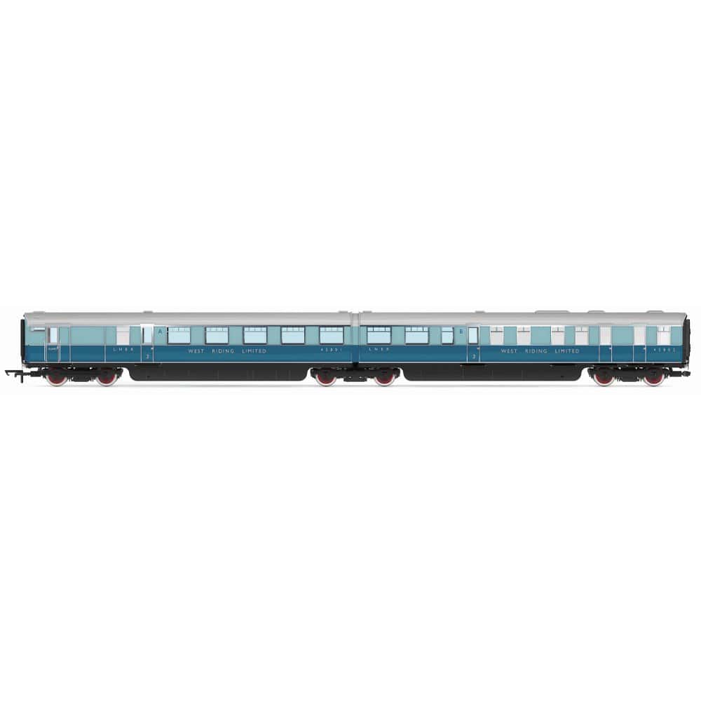 Hornby OO Scale LNER West Riding Limited BRake Third & Kitchen Third Articulated Coach Pack [R40477]