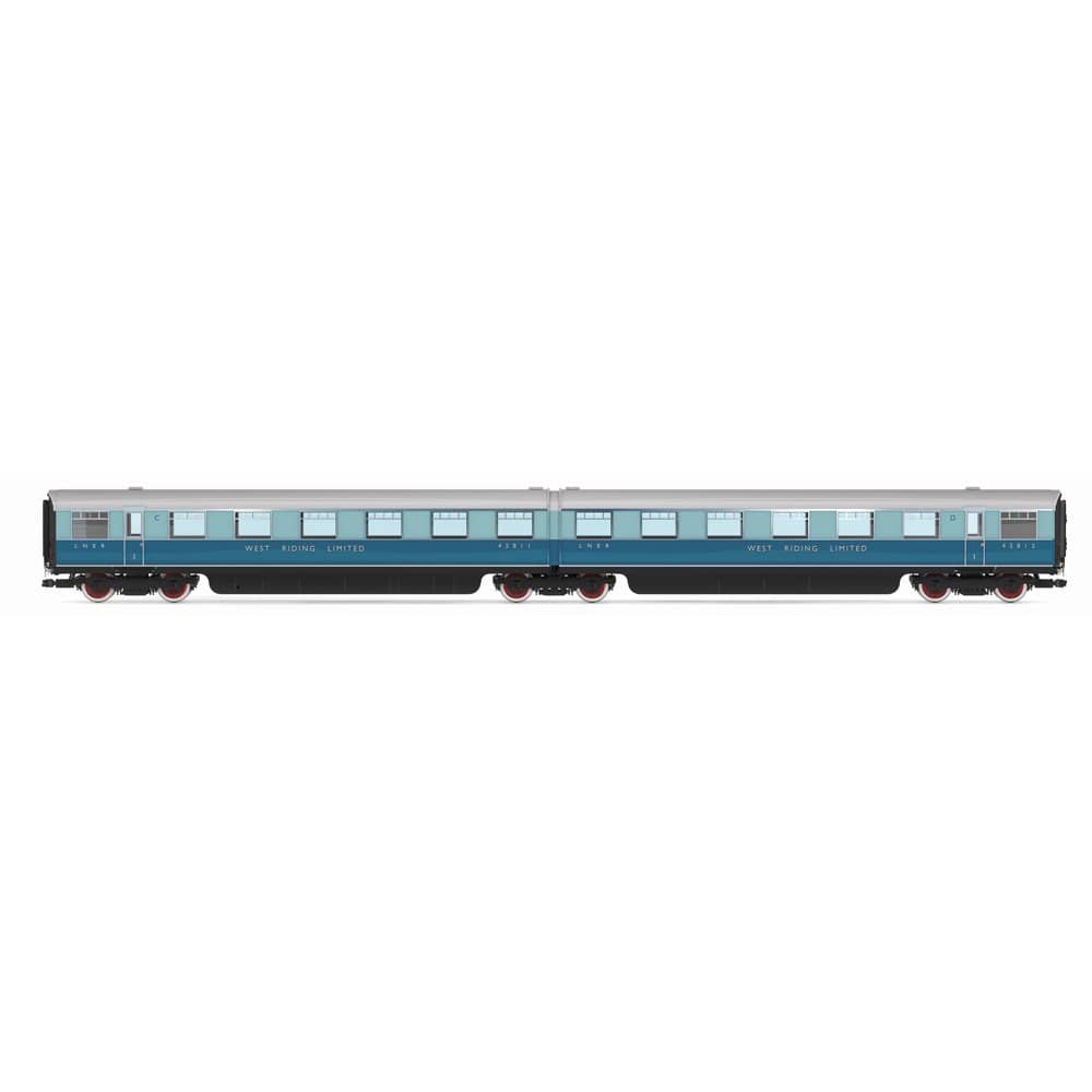 Hornby OO Scale LNER West Riding Limited Double Open First Articulated Coach Pack [R40478]