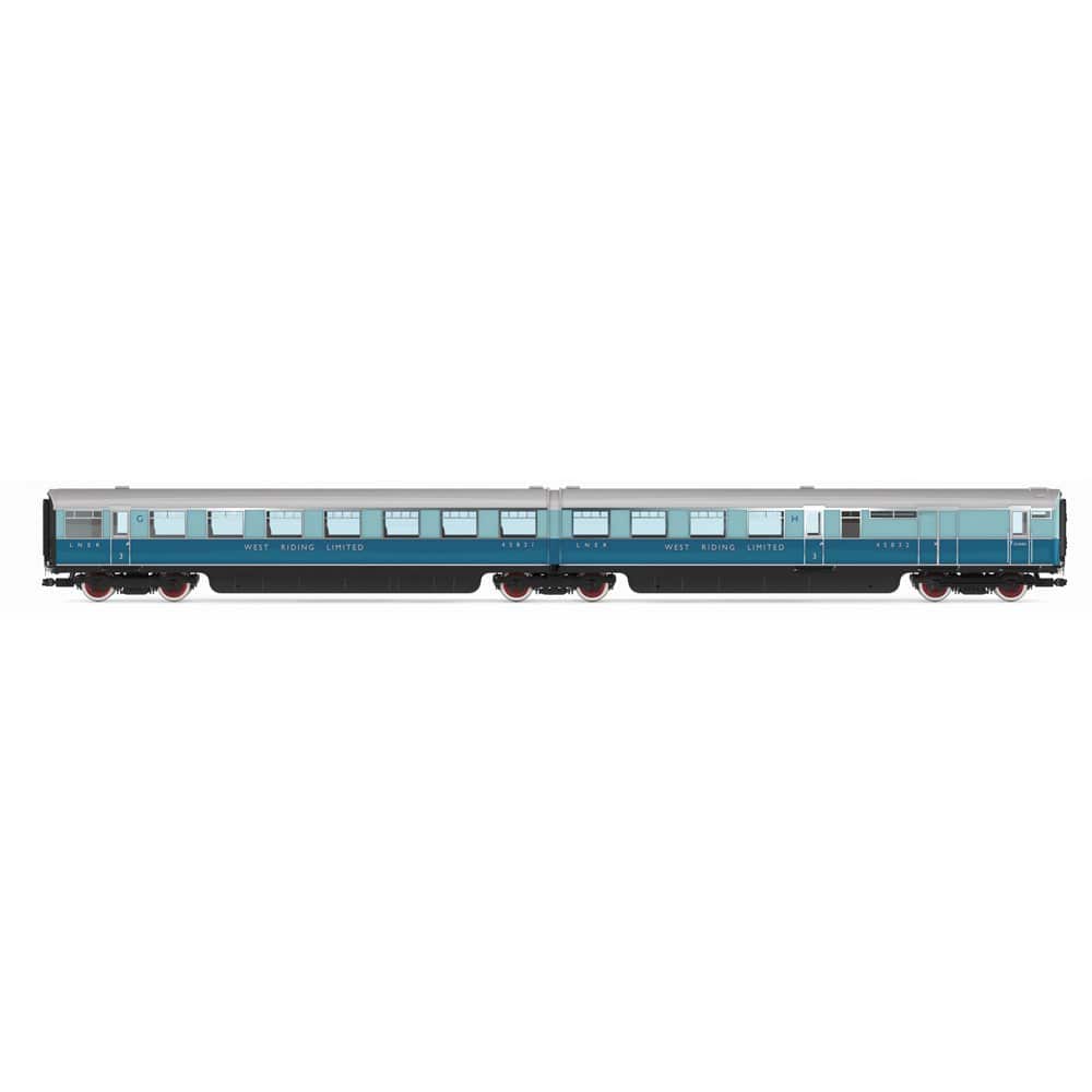 Hornby OO Scale LNER West Riding Limited Open Third & BRake Third Articulated Coach Pack [R40480]