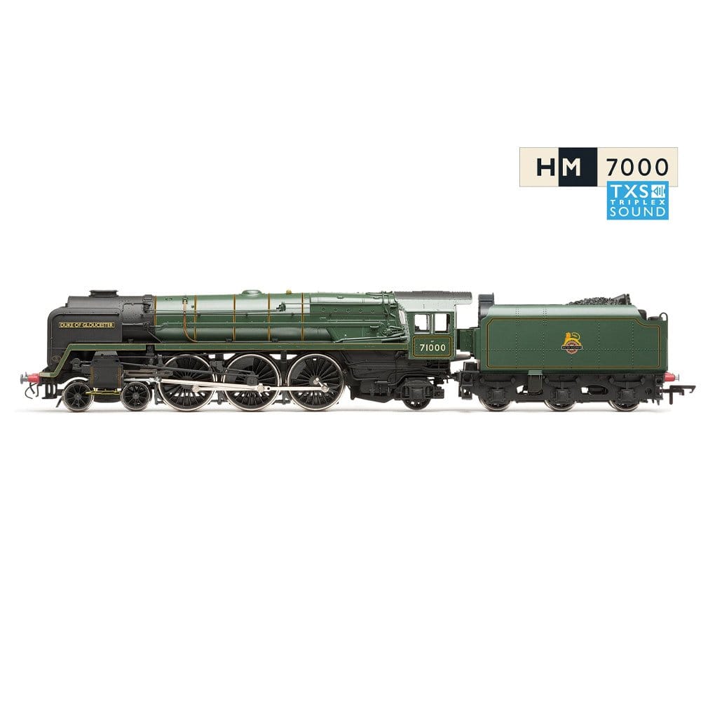Hornby OO Scale Railroad BR Duke Of Gloucester Early BR 71000 - Sound Fitted [R30520TXS]