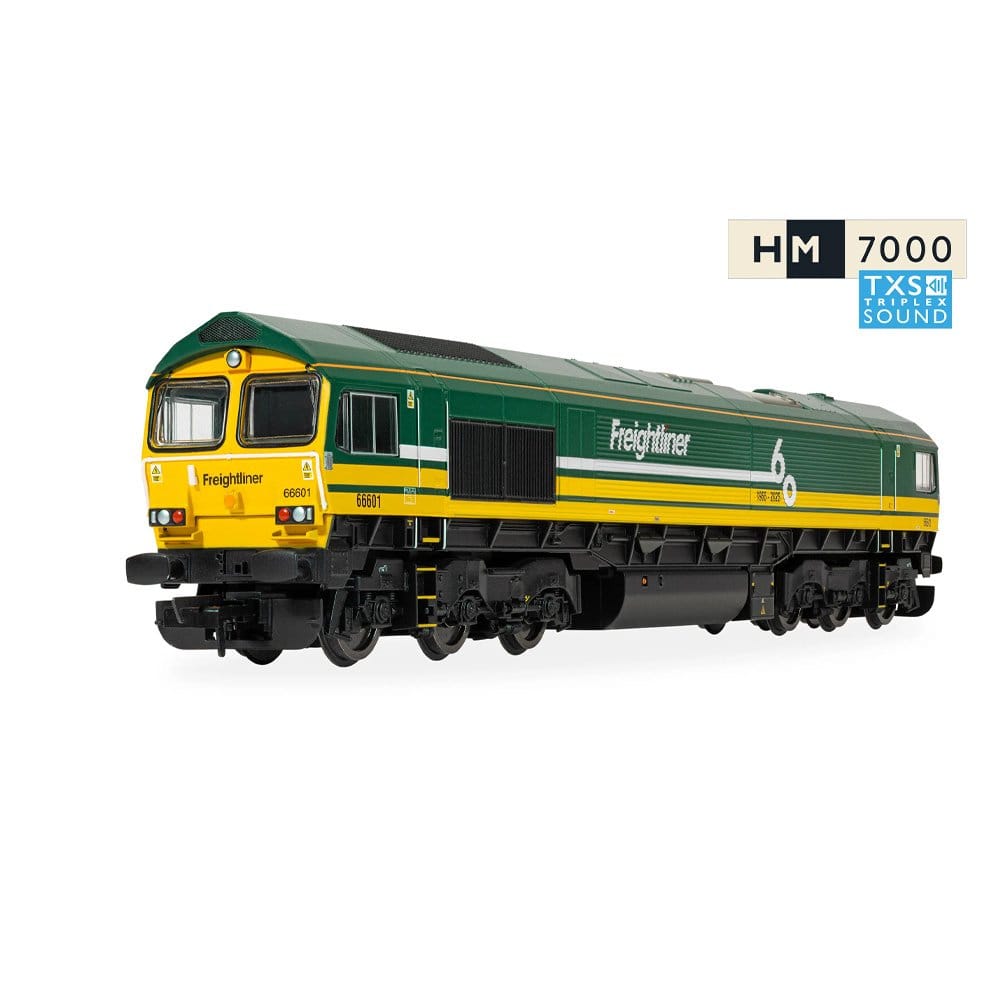 Hornby OO Scale Railroad Freightliner Class 66 Freightliner 60 66601 - Dcc Sound Fitted [R30531TXS]