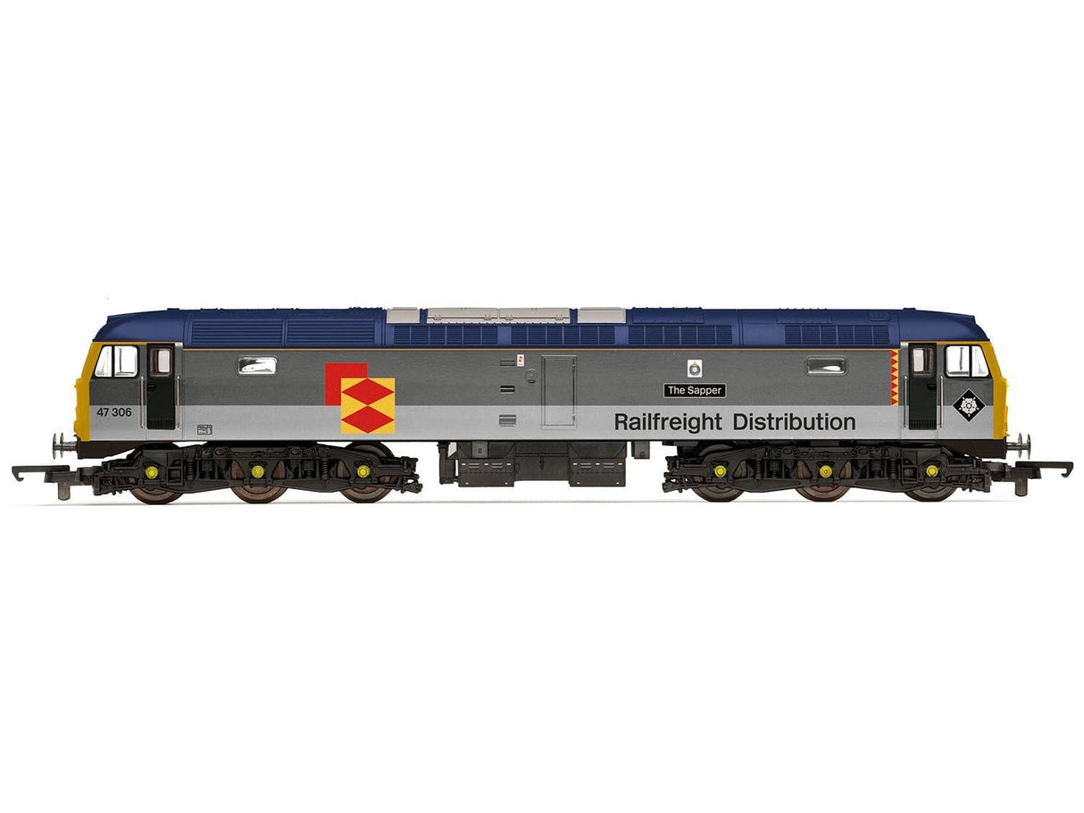 Hornby OO Scale RailRoad - Railfreight Distribution - Class 47 - The Sapper 47306 (DCC Sound Fitted) [R30440TXS]