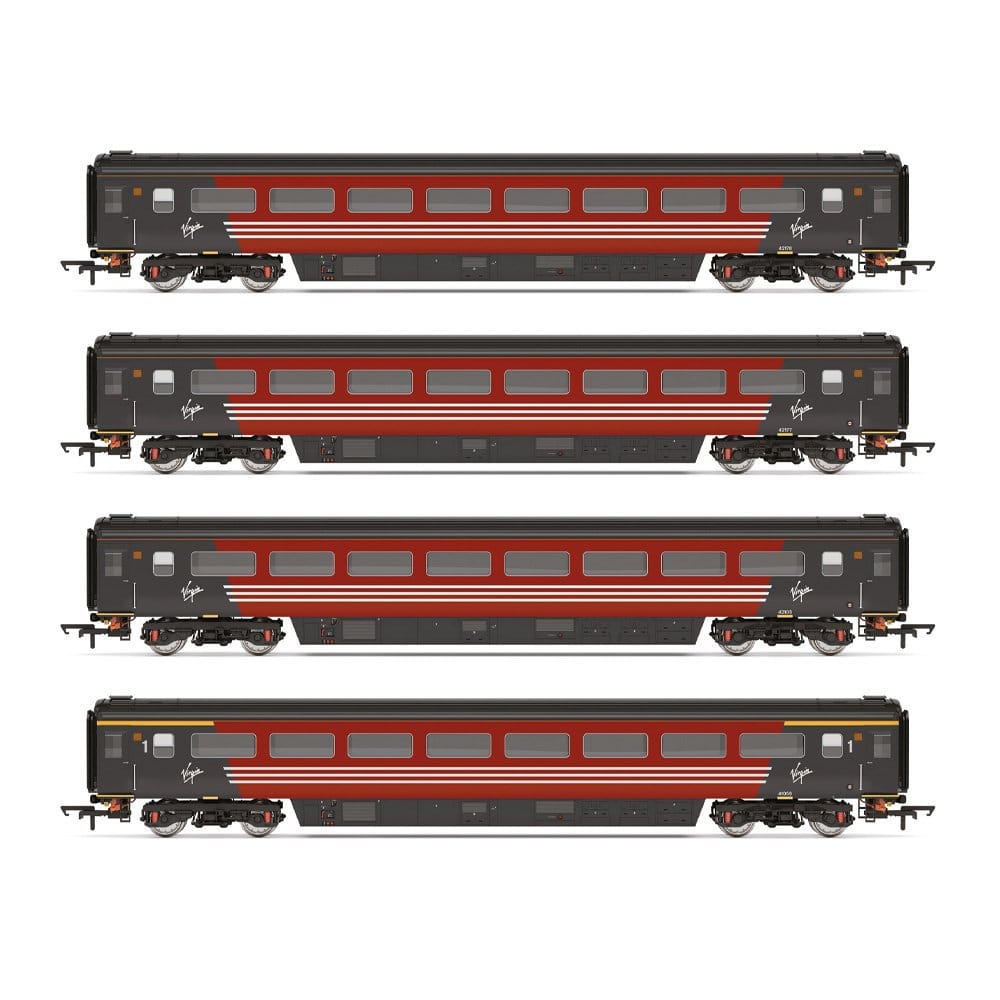 Hornby OO Scale Virgin Mk3 Coach Pack (Ts 42176, Ts 42177, Ts 42105 & Tf 41059) [R40569]