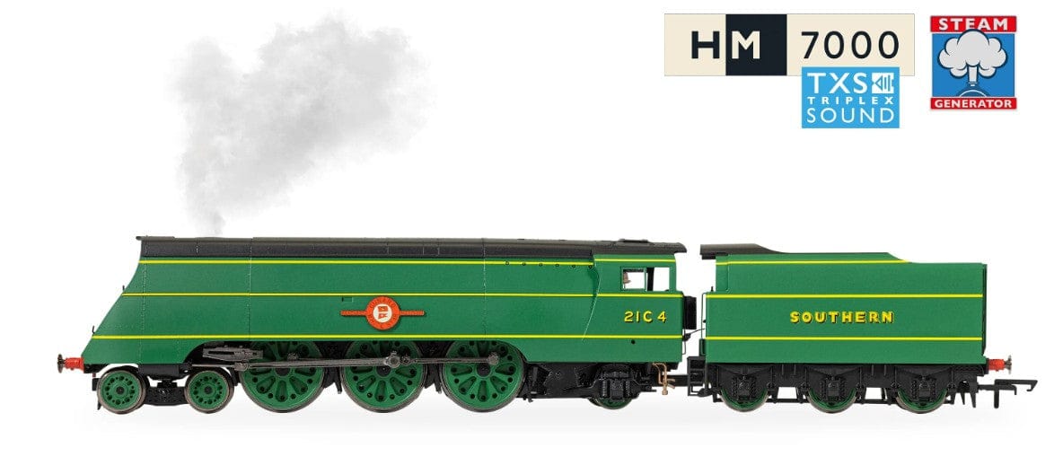 Hornby SR Merchant Navy Class Cunard White Star Line 21C4 - with Steam Generator & DCC Sound Fitted