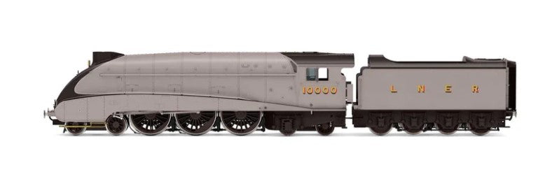 Hornby R30124 OO Scale LNER W1 Class Hush Hush Streamlined 4-6-4 10000 - Era 3