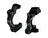 Hot Racing Aluminum Front Caster Blocks for Traxxas Mini Maxx (Black) (2)