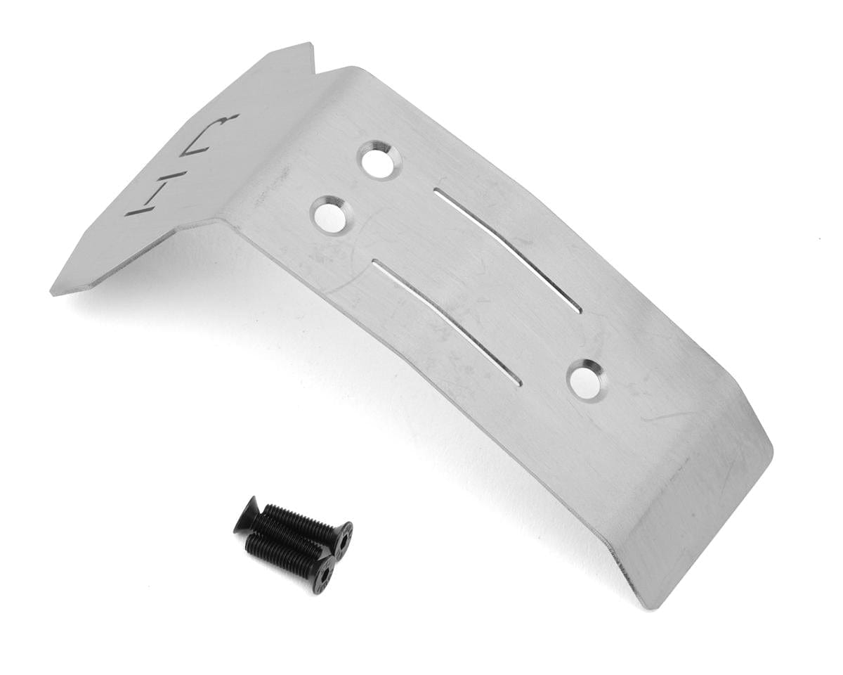 Hot Racing Stainless Steel Front Skid Plate for Traxxas Mini Maxx (Silver)