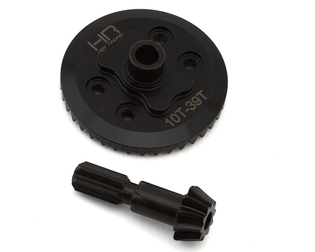 Hot Racing Steel Helical Differential Ring & Pinion Gear for Traxxas® Mini Maxx® (Front) (39T/10T)