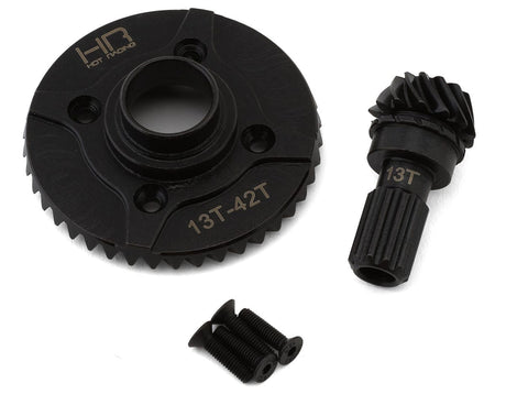 Hot Racing Steel Helical Differential Ring & Pinion Gear for Traxxas X - Max/XRT (Rear) 42T/13T - Hobbytech Toys