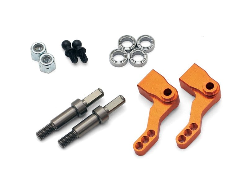 HPI 103023 ALUMINIUM STEERING KNUCKLE SET (FOAM TIRE/ORANGE)