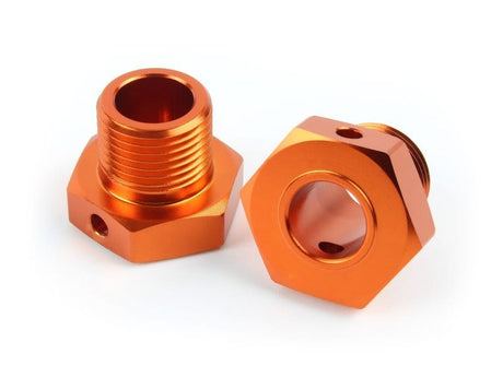 HPI 160138 17mm Hex Hub Adaptor (Orange/2pcs)** - Hobbytech Toys