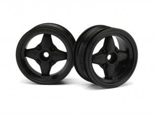 HPI 3901 MX60 4 Spoke Wheel Black 0mm Offset 2pcs
