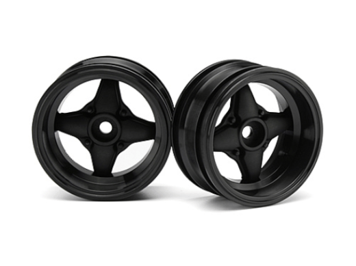 HPI 3911 MX60 4 Spoke Wheel Black 6mm Offset 2pcs
