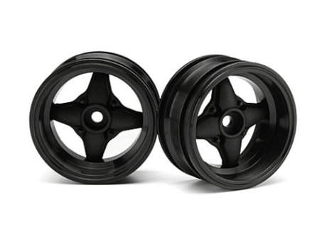 HPI 3911 MX60 4 Spoke Wheel Black 6mm Offset 2pcs