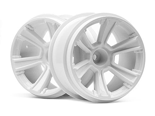 HPI 115325 6-Shot MT Wheel White 2pcs
