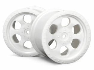 HPI 6 Spoke Wheel White (83X56mm/2Pcs) [3115]