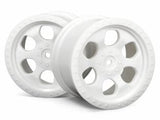 HPI 6 Spoke Wheel White (83X56mm/2Pcs) [3115]