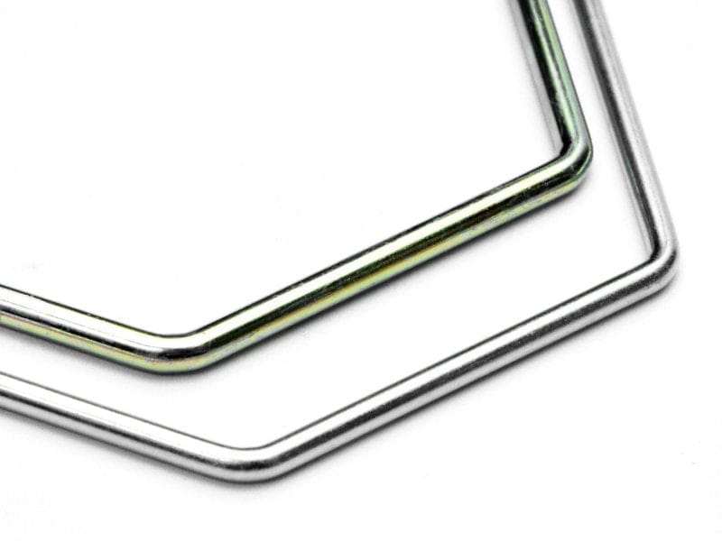 HPI 75033 Rear Sway Bar Set 2.2mm Silver 2.6mm