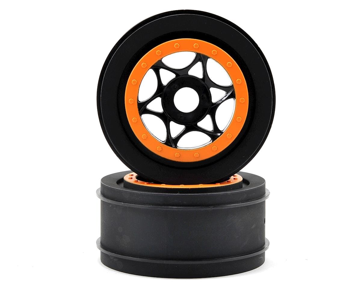 HPI AH-64 Wheel Black Orange 42x83mm 2pcs