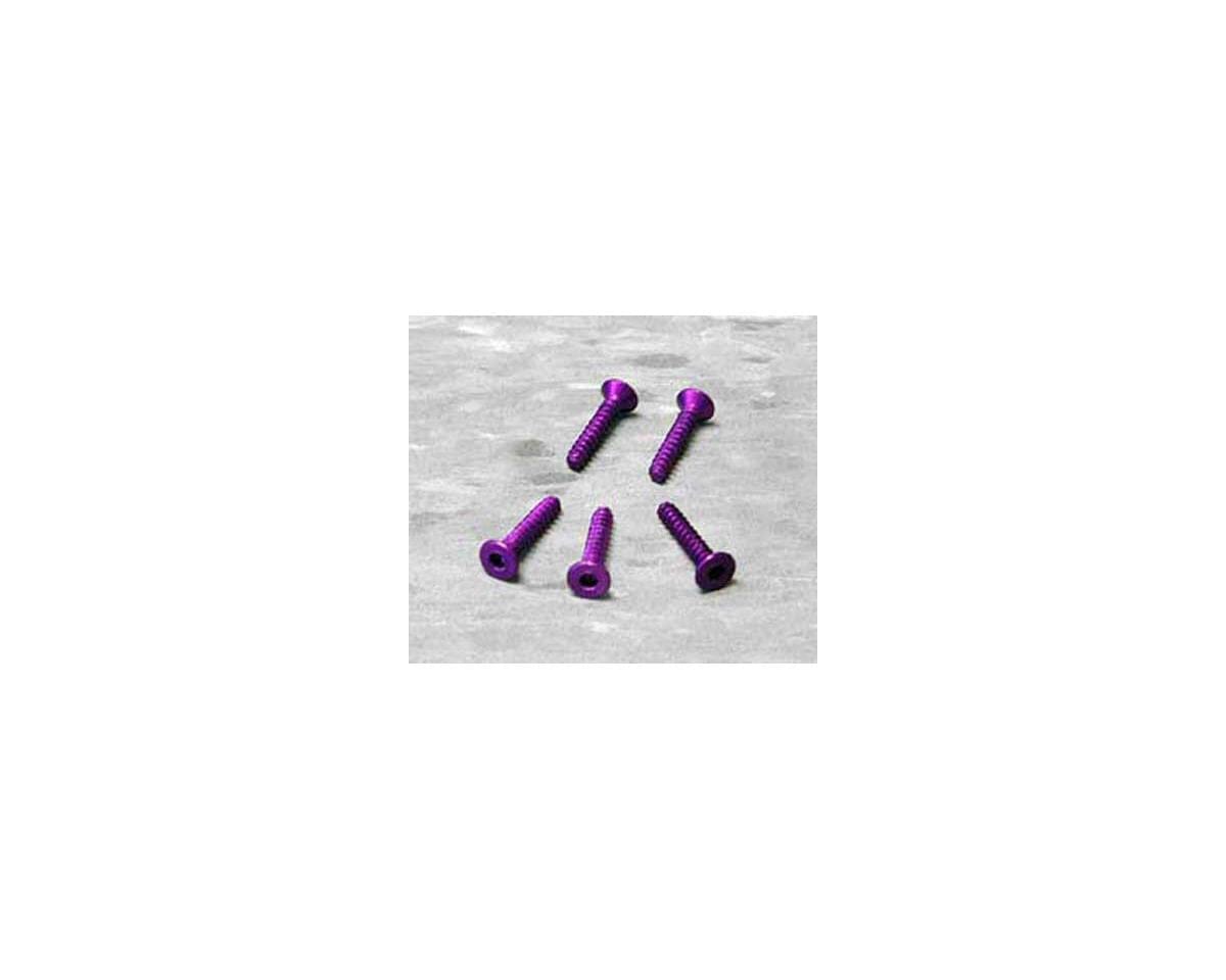 HPI Z079 Aluminium TP Flat Head Screw 3x15mm Purple 5pc