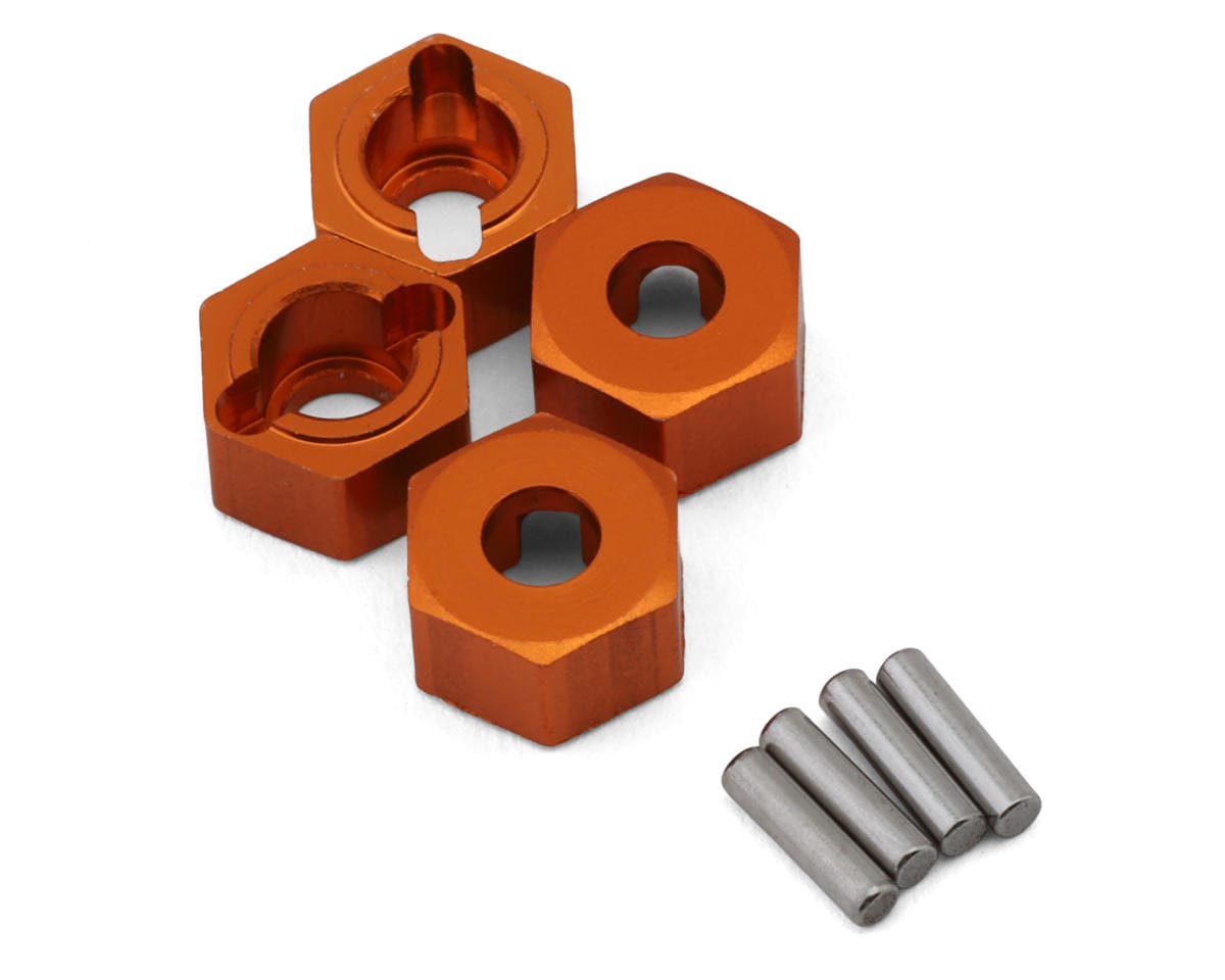 HPI Aluminium 7mm Hex Hub Set Orange 4pcs