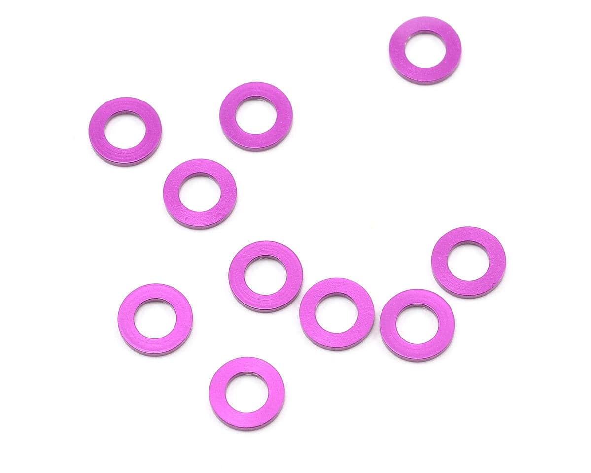HPI Z814 Aluminium Washer 3x6x0.75mm Purple 10pcs