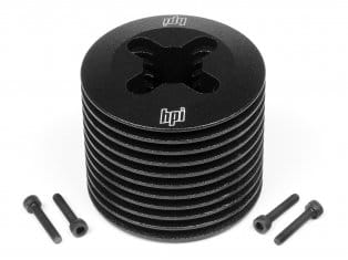 HPI Aluminum Heatsink Head (Black/F3.5) [1458]