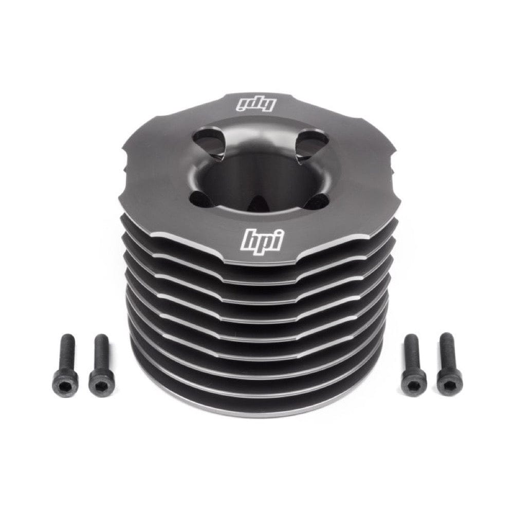 HPI Aluminum Heatsink Head (Gunmetal/F5.9) [117268]