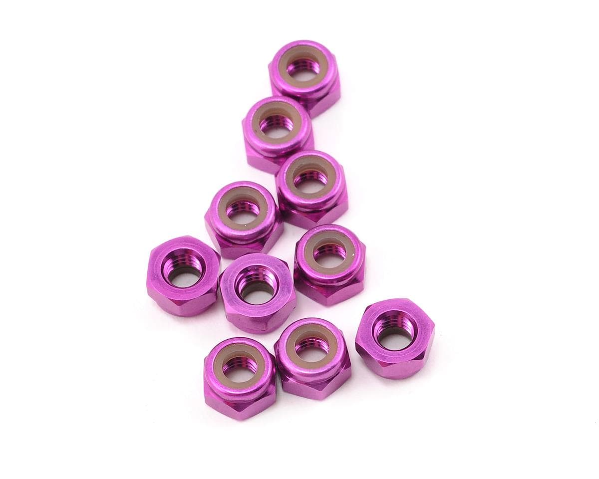 HPI Z867 Aluminum Lock Nut M4 Purple 10pcs