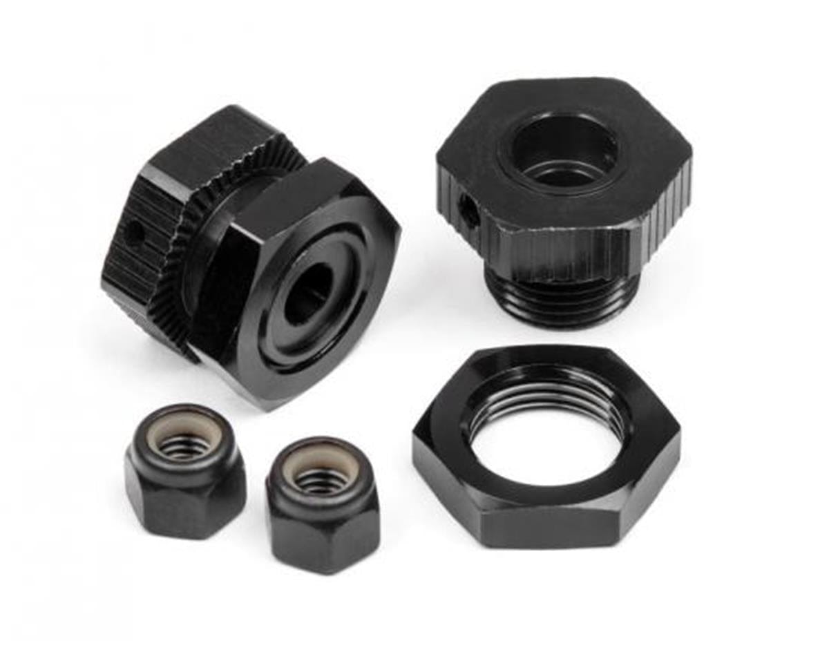 HPI Aluminum Wheel Hex Hub Set 17mm Black 4pcs