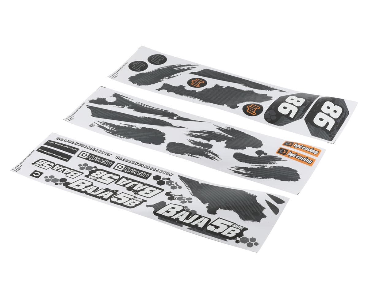 HPI BAJA 5B-1 BUGGY CLEAR BODY w/ 2022 DECALS [160331]