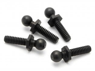 HPI Ball 4.3X20mm (4-40/Black/4Pcs) [86191]