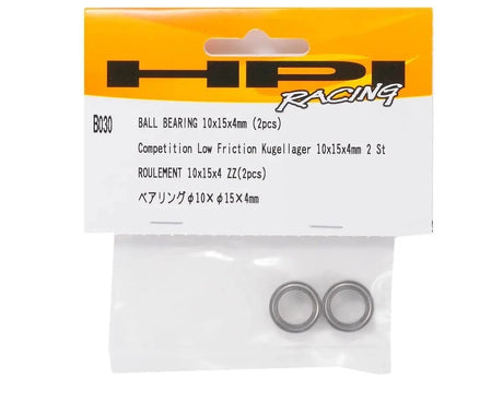 HPI Ball Bearing 10 X 15 X 4mm Zz (2 Pcs) [B030]** - Hobbytech Toys