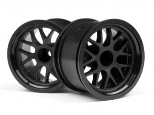 HPI 109155 BBS Spoke Wheel 48x34mm Black 14mm Offset 2pcs