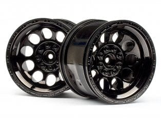 HPI 101252 Bullet ST Wheels Black Chrome Pair