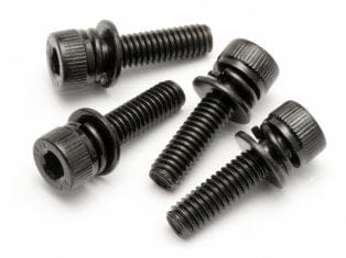 HPI 15479 Cap Head Screw M4x15mm With Washer 4pcs