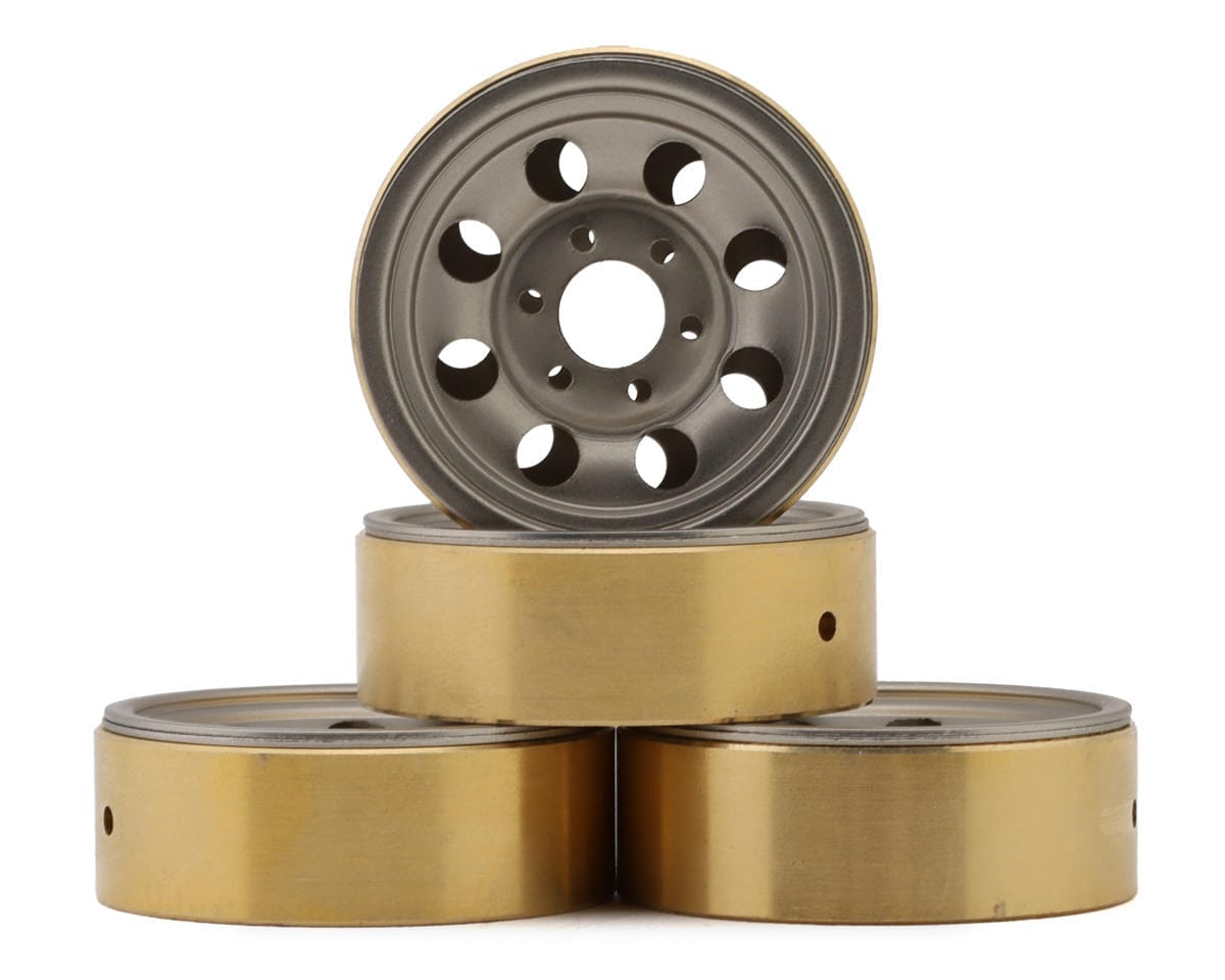 HPI 161163 CS-8 Steel Beadlock Wheel 1.2in Silver 4pcs