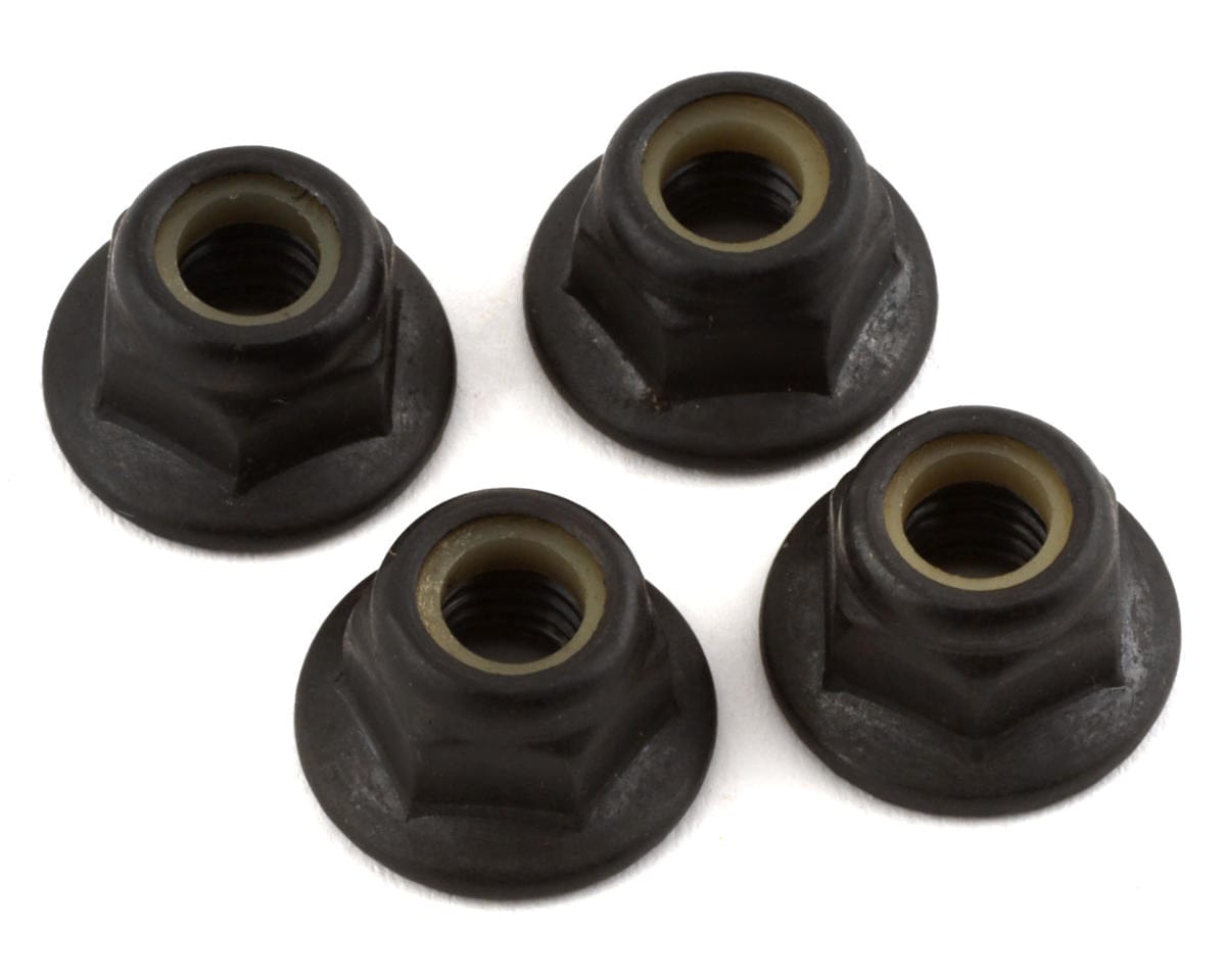 HPI Z682 Flanged Lock Nut M5 Black 4pcs