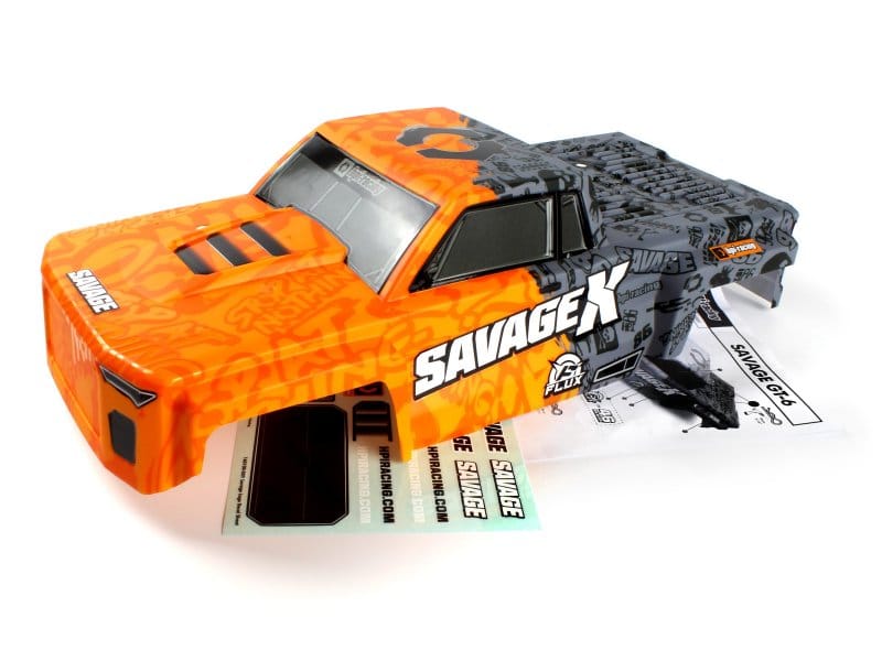 HPI GT-6 Sportcab Painted Truck Body (Orange/Grey) [160105]