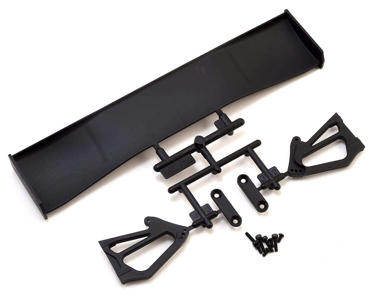 HPI 109159 GT Wing Set Type F 10th Scale Black