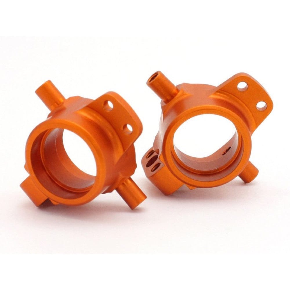 HPI HD ALUMINIUM FRONT HUB CARRIER (ORANGE/2PC) [86994]