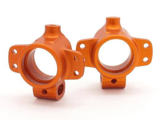 HPI 86995 HD Aluminium Rear Hub Carrier Orange 2pc