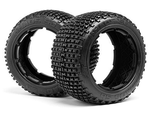 HPI 67972 Khaos Tire White Baja 5B Rear 2pcs