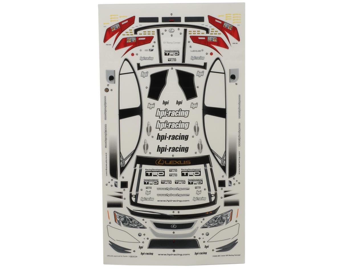 HPI Lexus IS F Racing Concept Body (200mm)