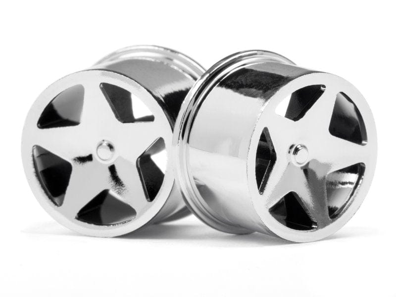 HPI 114279 Q32 Super Star Wheel Set Chrome F/R