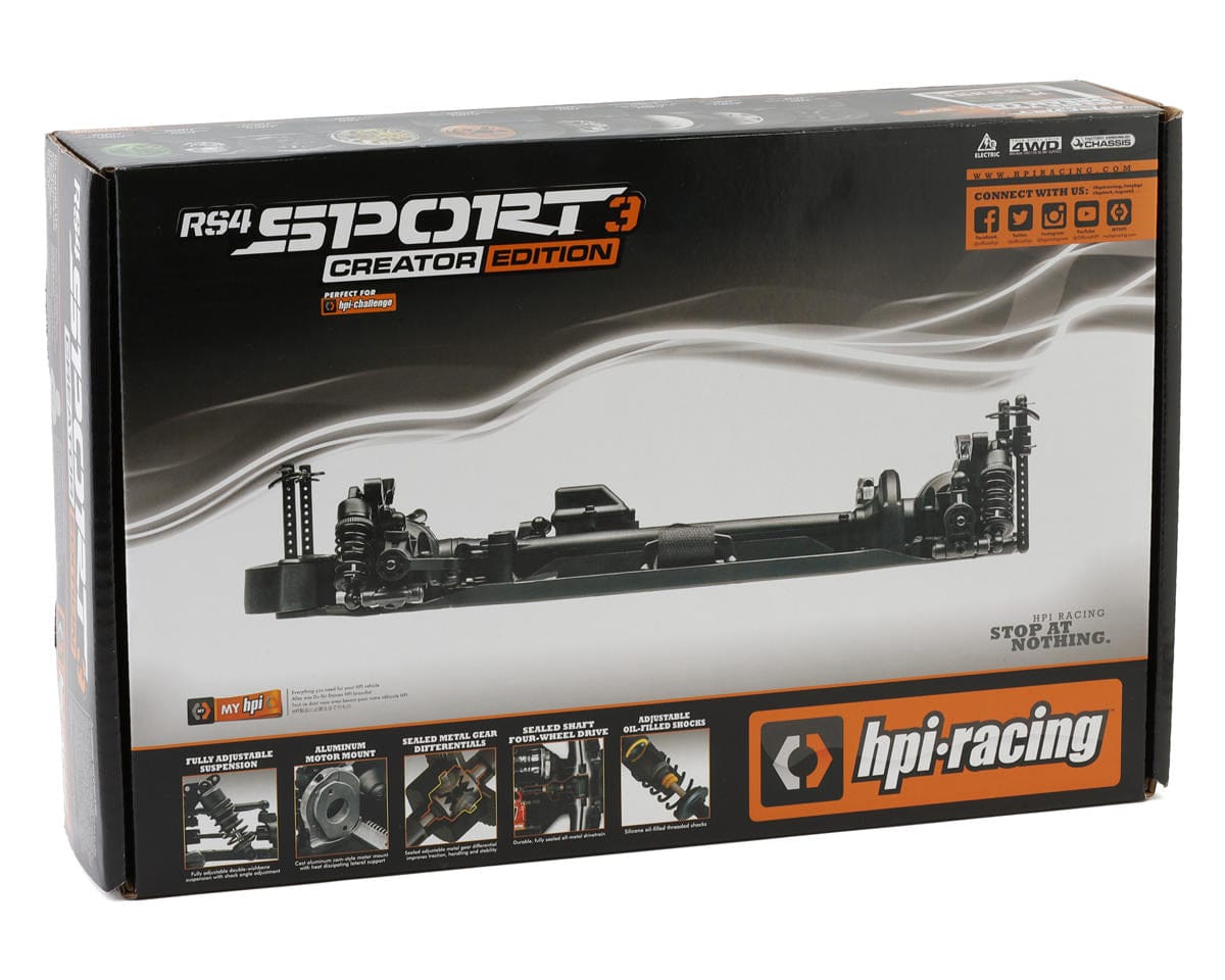 HPI RS4 Sport 3 Creator Edition 1/10 4WD Electric Car Kit 118000